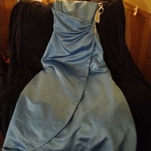 David's bridal gown baby blue size 2